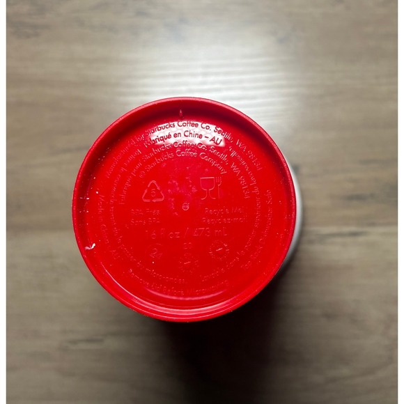 NEW Starbucks 2024 Red Holiday Christmas Reusable Coffee Tumbler 16oz With Lid - Picture 5 of 5
